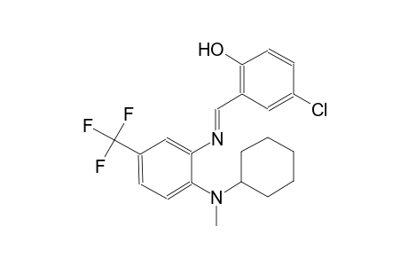 phenol, 4-chloro-2-[(E)-[[2-(cyclohexylmethylamino)-5-(trifluoromethyl)phenyl]imino]methyl]-