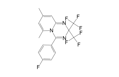 4-(4-Fluoro-phenyl)-6,8-dimethyl-2,2-bis-trifluoromethyl-2H-pyrido[1,2-a][1,3,5]triazine