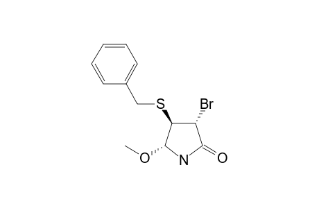 (3R,4R,5R)-4-(benzylthio)-3-bromo-5-methoxy-2-pyrrolidone