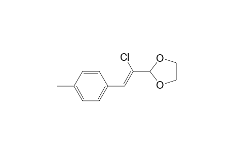 2-[1-Chloro-2-(4-methylphenyl)vinyl]-1,3-dioxolane