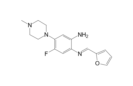 1,2-Benzenediamine, N1-(2-furylmethylene)-5-fluoro-4-(4-methylpiperazin-1-yl)-