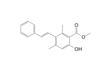 Methyl 4,6-Dimethyl-5-[(E)-styryl]salicylate