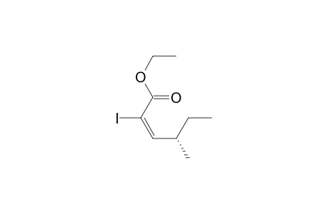 (E,4S)-2-iodo-4-methyl-2-hexenoic acid ethyl ester