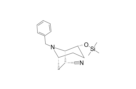 8-BENZYL-2-ENDO-[TRIMETHYLSILYLOXY]-8-AZABICYCLO-[3.2.1]-OCTANE-7-ENDO-CARBONITRILE
