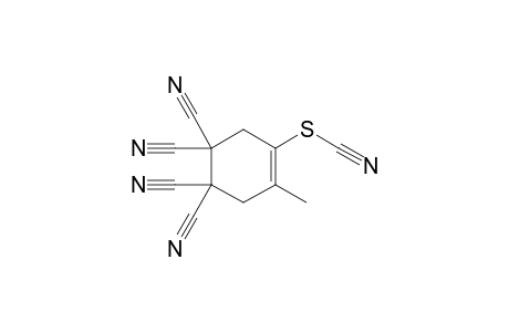 4-methyl-5-thiocyanatocyclohex-4-ene-1,1,2,2-tetracarbonitrile