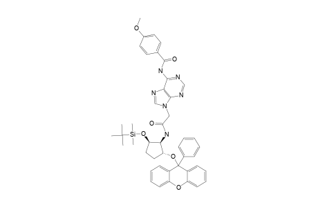 N-[2-(TERT.-BUTYLDIMETHYLSILYLOXY)-5-(9-PHENYL-XANTHEN-9-YLOXY)-CYCLOPENTYL-1-(N6-PARA-METHOXYBENZOYL)-ADENIN-1-YL]-ACETAMIDE