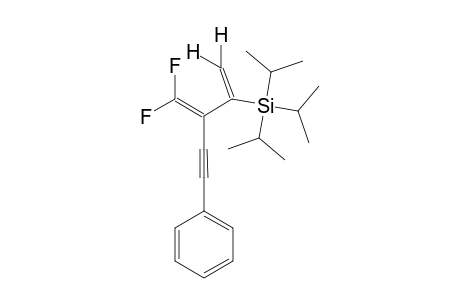 1,1-DIFLUORO-2-(1-TRIISOPROPYLSILYLETHYLIDENE)-4-PHENYL-BUT-1-ENE-3-YNE