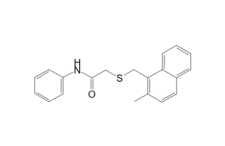 2-([(2-Methyl-1-naphthyl)methyl]sulfanyl)-N-phenylacetamide