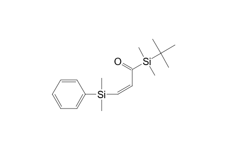 (Z)-1-(TERT.-BUTYLDIMETHYLSILYL)-3-[DIMETHYL-(PHENYL)-SILYL]-2-PROPEN-1-ONE