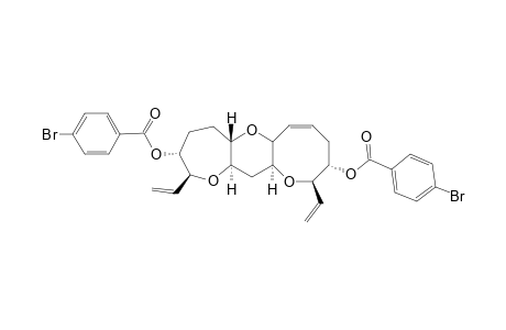 (2S*,3R*,5aS*,13aR*,12aS*,5aR*,7Z,10S*,11R*)-3,10-Bis[(4-Bromobenzoyl)oxy]-2,11-divinyl-2,3,4,5,5a,6a,10,11,12a,13,13a-dodecahydro-1,6,12-trioxacyclohepta[4,5]benzo[1,2]cyclooctene