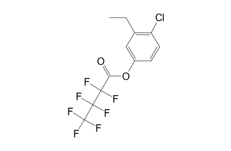 4-Chloro-3-ethylphenol, o-heptafluorobutyryl-