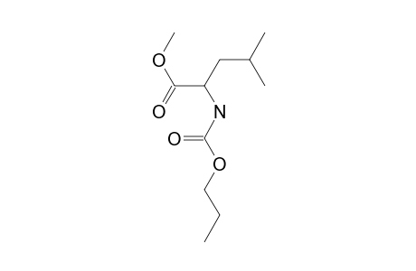 L-Leucine, N-(N-propyloxycarbonyl)-, methyl ester