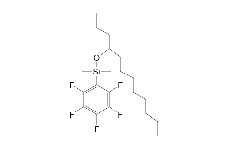 4-Dimethyl(pentafluorophenyl)silyloxydodecane