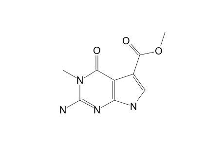 METHYL-2-AMINO-3-METHYL-PYRROLO-[2,3-D]-PYRIMIDIN-4-ONE-5-CARBOXYLATE