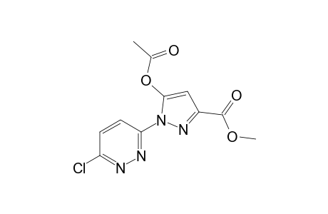 1-(6-Chloro-3-pyridazinyl)-5-hydroxypyrazole-3-carboxylic acid, methyl ester, acetate (ester)