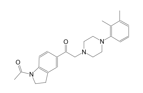 ethanone, 1-(1-acetyl-2,3-dihydro-1H-indol-5-yl)-2-[4-(2,3-dimethylphenyl)-1-piperazinyl]-