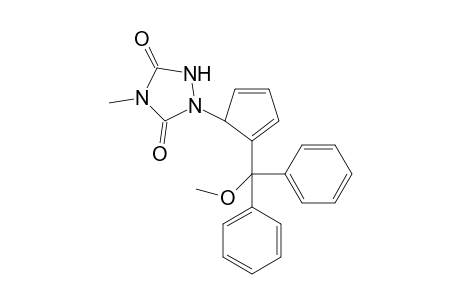 1,3-Cyclopentadiene, 1-(methoxydiphenyl)methyl-5-(4-methyl-3,5-dioxo-1,2,4-triazolidin-1-yl)-