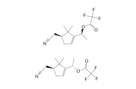 (4-R)-4-CYANOMETHYL-5,5-DIMETHYL-1-[(1-R,S)-1-TRIFLUOROACETOXYETHYL]-CYCLOPENTENE;MIXTURE_OF_ISOMERS
