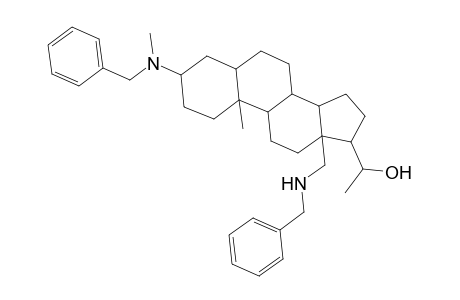 5.alpha.-Pregnan-20.beta.-ol, 18-(benzylamino)-3.beta.-(benzylmethylamino)-