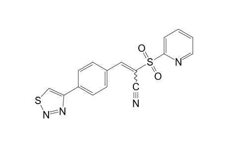 alpha-[(2-pyridyl)sulfonyl]-p-(1,2,3-thiadiazol-4-yl)cinnamonitrile