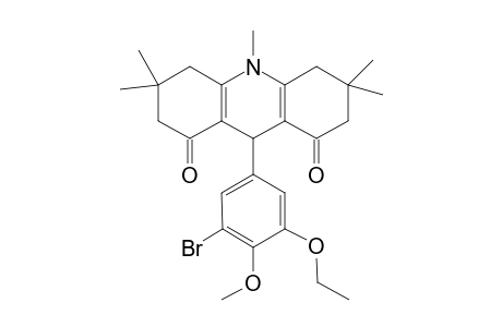 1,8(2H,5H)-acridinedione, 9-(3-bromo-5-ethoxy-4-methoxyphenyl)-3,4,6,7,9,10-hexahydro-3,3,6,6,10-pentamethyl-