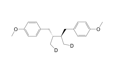 2R(S),3R(S)-2,3-bis[(4'-methoxyphenyl)methyl]butane-1,4-D2