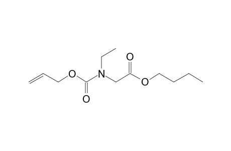 Glycine, N-ethyl-N-allyloxycarbonyl-, butyl ester