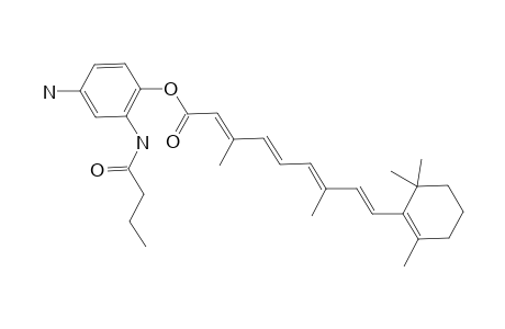 4-Amino-3-(butyrylamino)phenyl (2E,4E,6E,8E)-[3,7-dimethyl-9-(2,6,6-trimethyl-1-cyclohexenyl)nona-2,4,6,8-tetraenoate