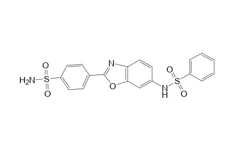 Benzenesulfonamide, 4-[6-[(phenylsulfonyl)amino]-2-benzoxazolyl]-