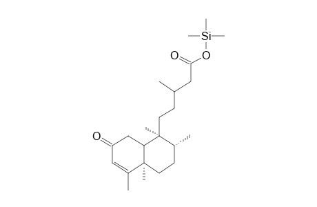 5-[(1S,2R,4ar)-1,2,4A,5-Tetramethyl-7-oxo-1,2,3,4,4A,7,8,8A-octahydronaphthalen-1-yl]-3-methylpentanoic acid, tms