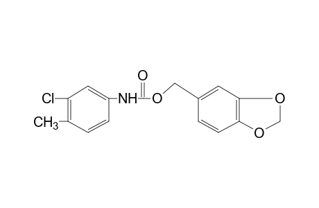 3-chloro-4-methylcarbanilic acid, piperonyl ester