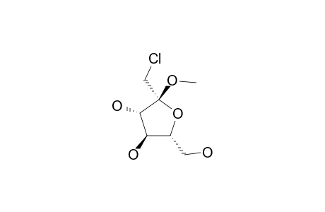 METHYL-1-CHLORO-1-DEOXY-BETA-D-FRUCTOFURANOSE