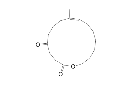 Oxacyclohexadec-9-ene-2,5-dione, 9-methyl-, (Z)-