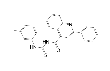 N-(3-methylphenyl)-N'-[(2-phenyl-4-quinolinyl)carbonyl]thiourea