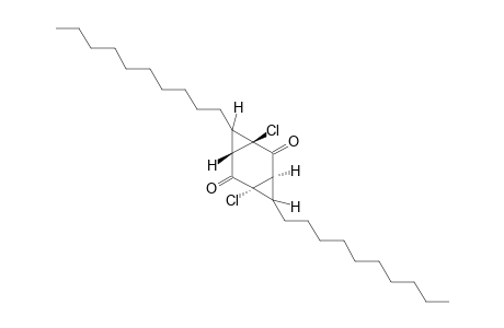 1,5-dichloro-4,8-didecyltricyclo[5,1.0.03,5]octane-2,6-dione