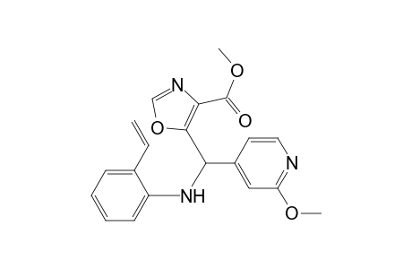 4-Oxazolecarboxylic acid, 5-[[(2-ethenylphenyl)amino](2-methoxy-4-pyridinyl)methyl]-, methyl ester, (.+-.)-