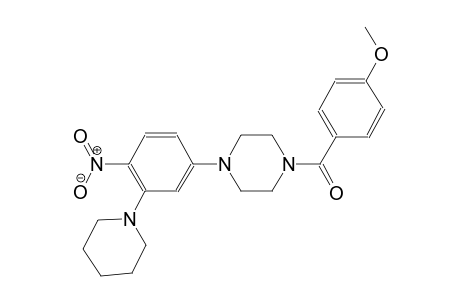 (4-methoxyphenyl)-[4-(4-nitro-3-piperidino-phenyl)piperazino]methanone