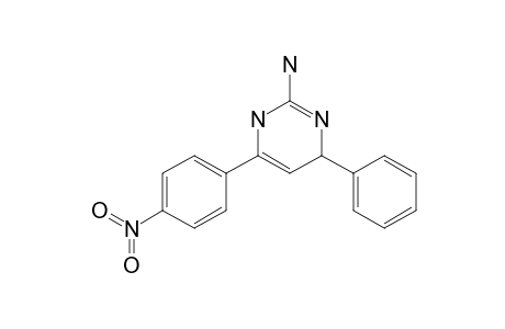 2-Pyrimidinamine, 6-(4-nitrophenyl)-1,4-dihydro-4-phenyl-