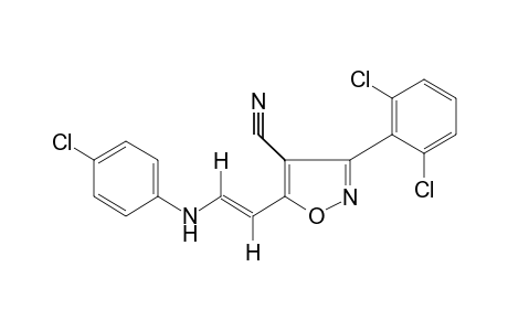 trans-5-[2-(p-CHLOROANILINO)VINYL]-3-(2,6-DICHLOROPHENYL)-4-ISOXAZOLECARBONITRILE