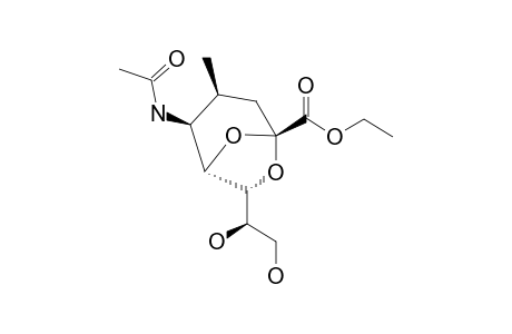 ETHYL_5-ACETAMIDO--2,7-ANHYDRO-3,4,5-TRIDEOXY--4METHYL-D-GLYCERO-D-TALO-NON-2-ULOPYRANOSONATE