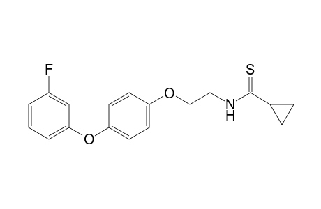 Cyclopropanecarbothioamide, N-[2-[4-(3-fluorophenoxy)phenoxy]ethyl]-