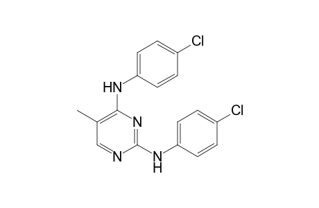 2,4-bis(p-chloroanilino)-5-methylpyrimidine