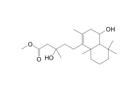 1-Naphthalenepentanoic acid, 3,4,4a,5,6,7,8,8a-octahydro-.beta.,4-dihydroxy-.beta.,2,5,5,8a-pentamethyl-, methyl ester, [4R-[1(S*),4.alpha.,4a.beta.,8a.alpha.]]-