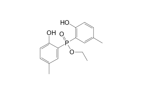 bis(6-Hydroxy-m-tolyl)phosphinic acid, ethyl ester