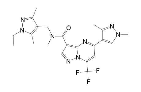 5-(1,3-dimethyl-1H-pyrazol-4-yl)-N-[(1-ethyl-3,5-dimethyl-1H-pyrazol-4-yl)methyl]-N-methyl-7-(trifluoromethyl)pyrazolo[1,5-a]pyrimidine-3-carboxamide