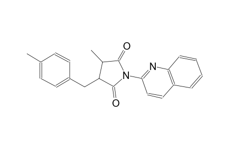 3-methyl-4-(4-methylbenzyl)-1-(2-quinolinyl)-2,5-pyrrolidinedione