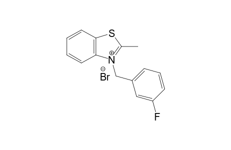 3-(3-Fluorobenzyl)-2-methylbenzo[d]thiazol-3-iumbromide