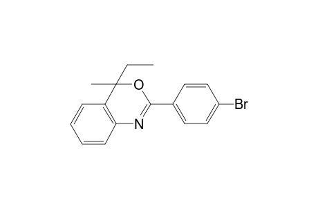 4H-3,1-benzoxazine, 2-(4-bromophenyl)-4-ethyl-4-methyl-