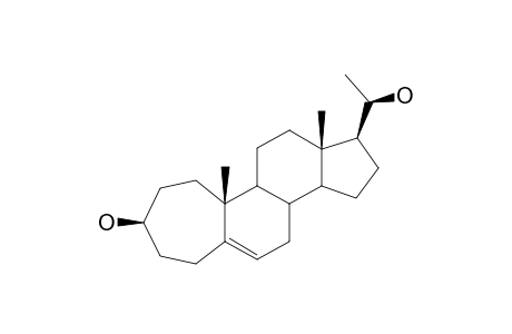 3.Bete.,20.beta.-dihydroxy-A-homo-5-pregnene