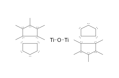 Titanium, .mu.-oxo-bis(cyclopentadienyl-pentamethylcyclopentadienyl)bis-